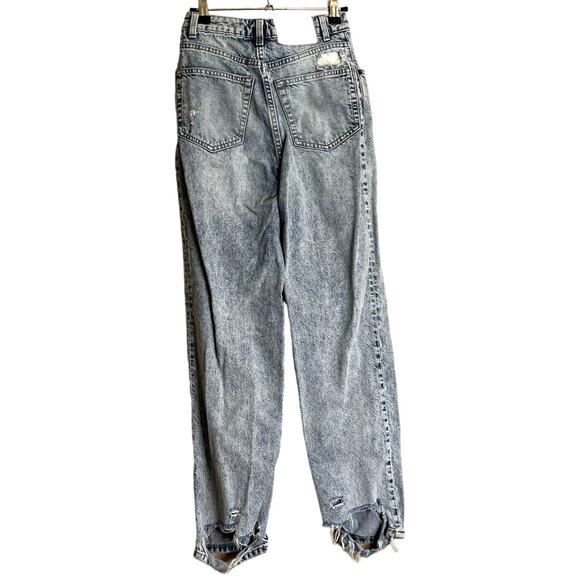 Cheap Monday Donna Trash Metal Destroyed Jeans Women 23 Denim Loose Distressed - Picture 2 of 13